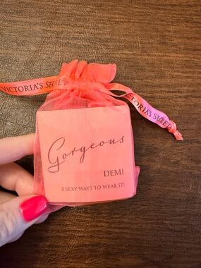 Victoria's Secret Demi 'Gorgeous' Pink Extra Bra Straps, vintage from 2010